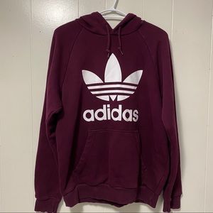 Burgundy Adidas Hoodie